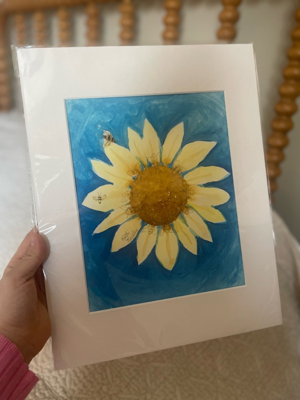 Original painting – Bee free by Kathi kuchler 11x14